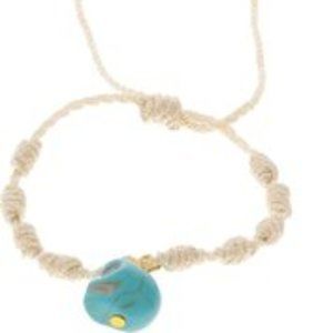 Mono & Me turquoise calavera skull adjust Bracelet